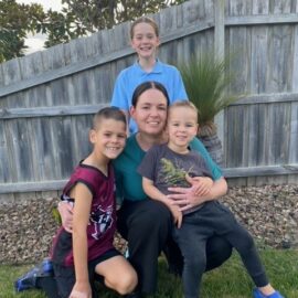 Cancer Trial - Kylie Pardo and kids