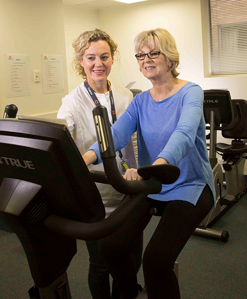 Phillipa Risbey, Cabrini orthopaedic physiotherapist and patient after hip surgery