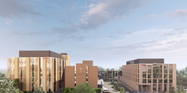 Architectural render of proposed skyline for Cabrini Malvern