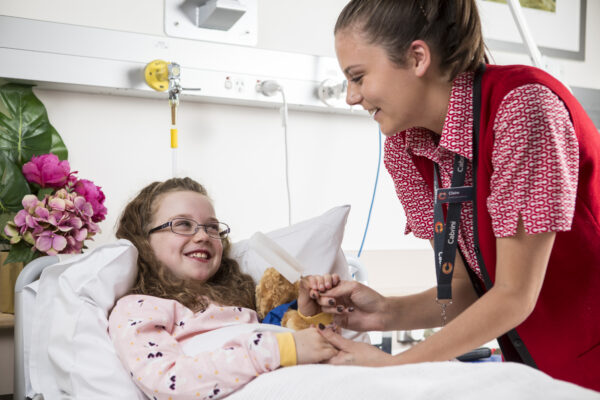 Young girl patient with nurse