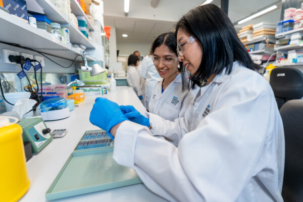 Cabrini researchers Dilys and Jasveena