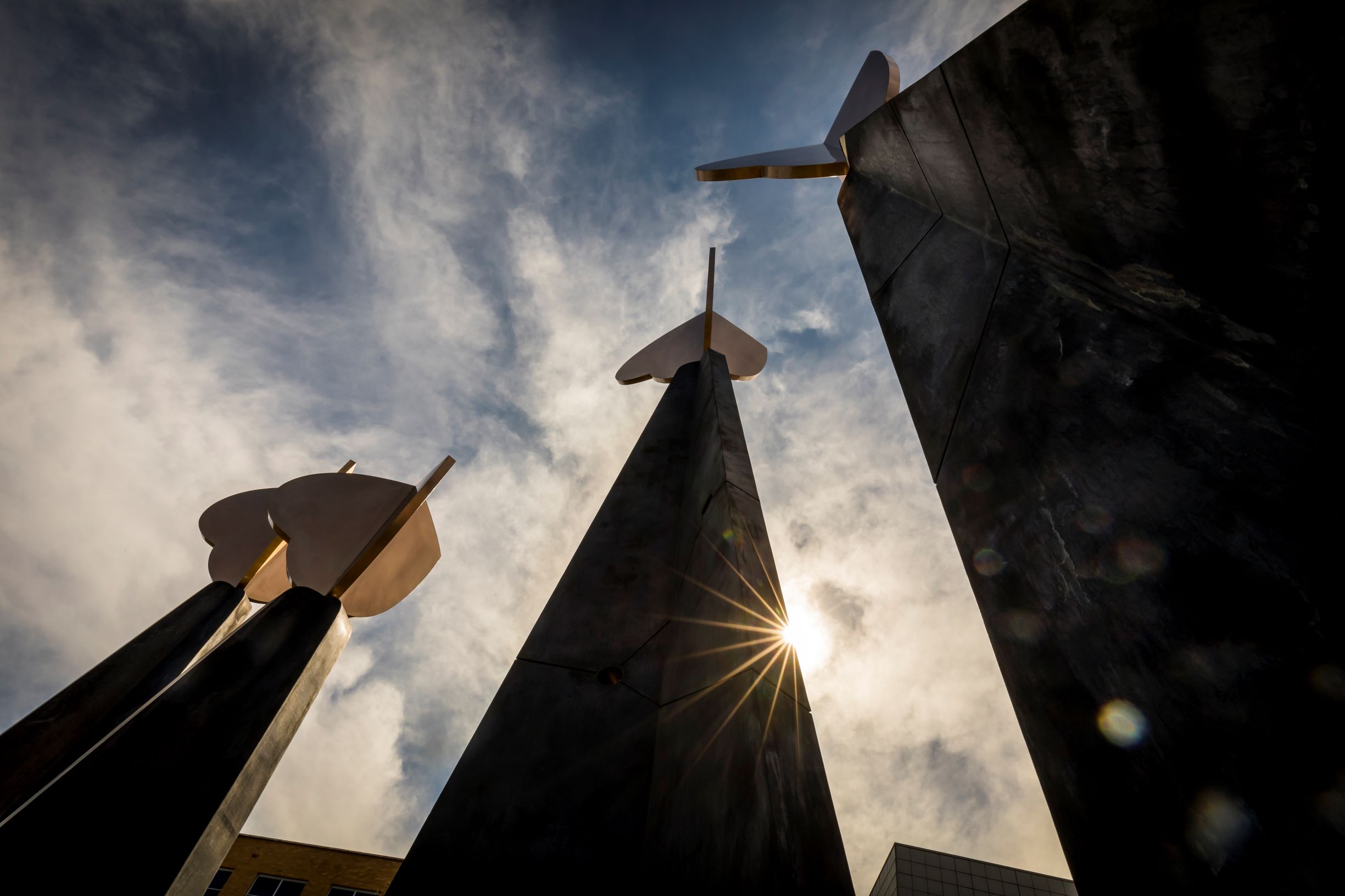 The Heart of Cabrini sculpture