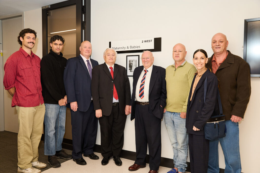 Snowden family maternity plaque unveiling - Cabrini Malvern 2024